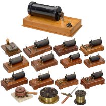 Collection of Induction Coils and other Parts, c. 1920