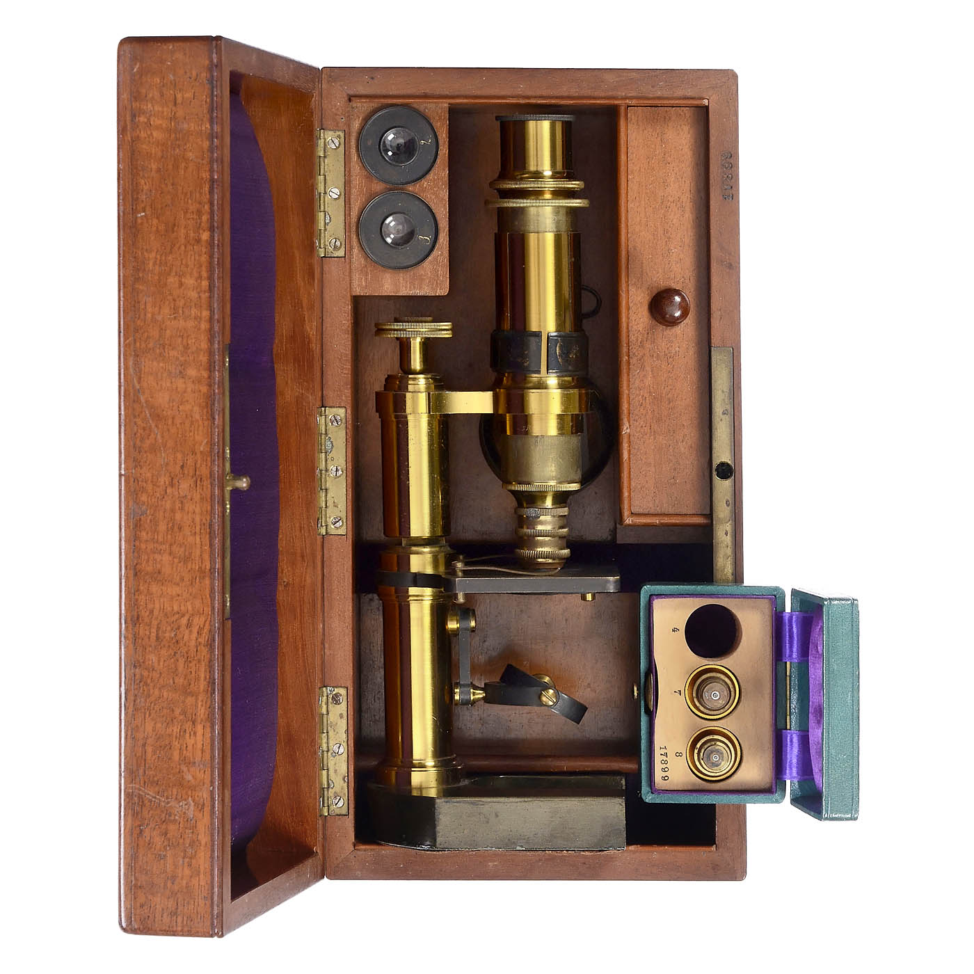 2 Brass Microscopes - Image 3 of 3
