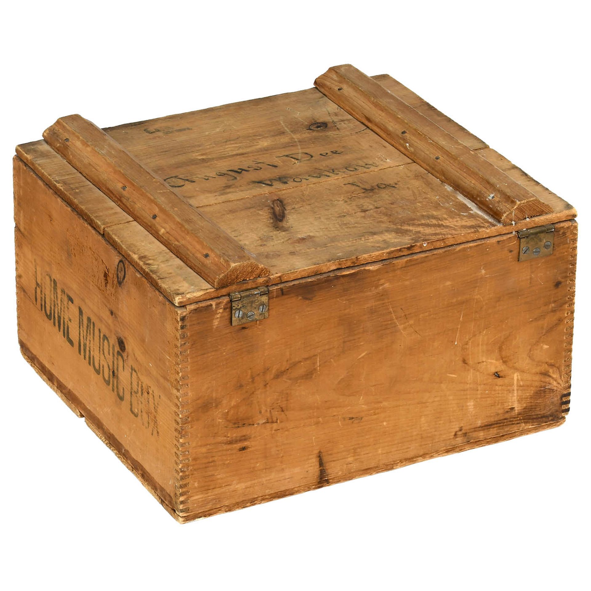 New American Musical Box Reed Organ in Original Transport Box, 1887 - Image 2 of 2