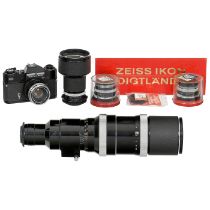 Icarex 35 S BM (Black) and 5 Lenses