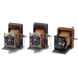 2 Piccolette Luxury Cameras and a 4.5 x 6 cm Tropical Strut-Folding Camera