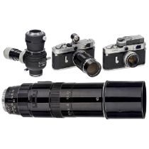 Canon VI-L, Canon P and Canon Lens 4.5/400 mm
