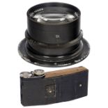 Tessar 4.5/30 cm Lens and Rollfilm Cassette