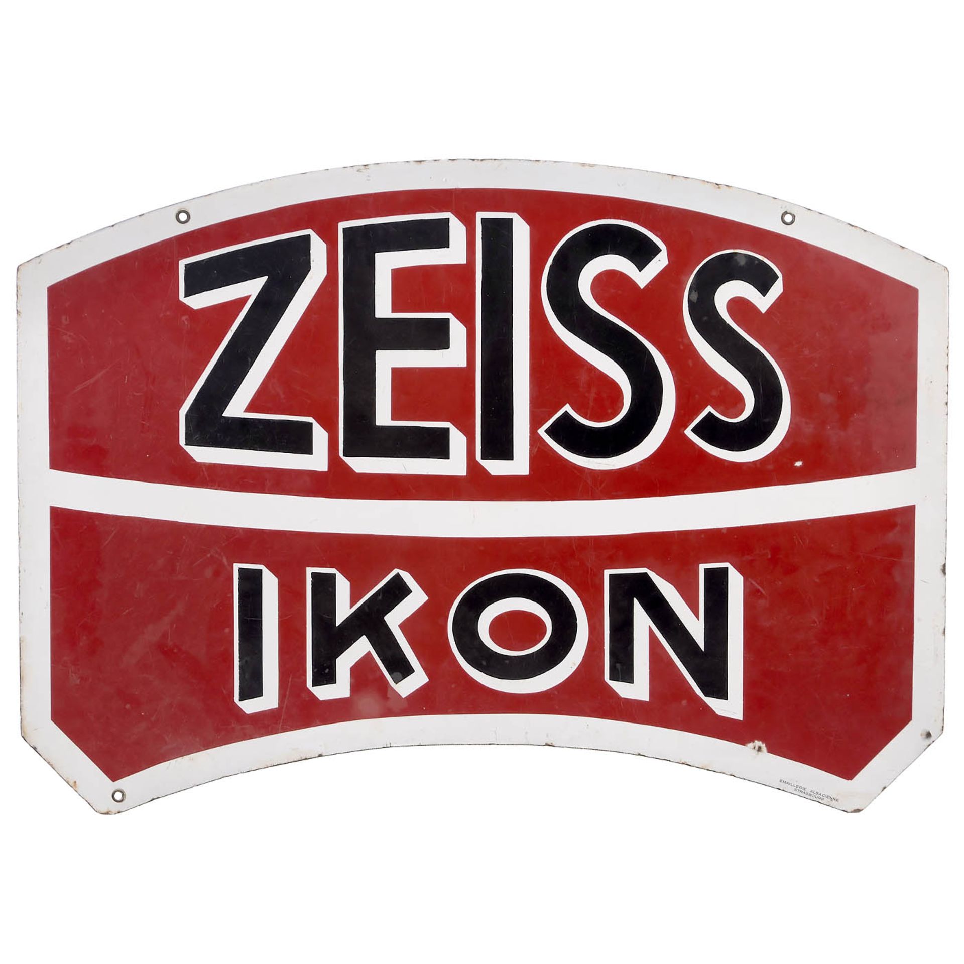 Zeiss Ikon Enamel Advertising Sign, c. 1930 - Bild 2 aus 2