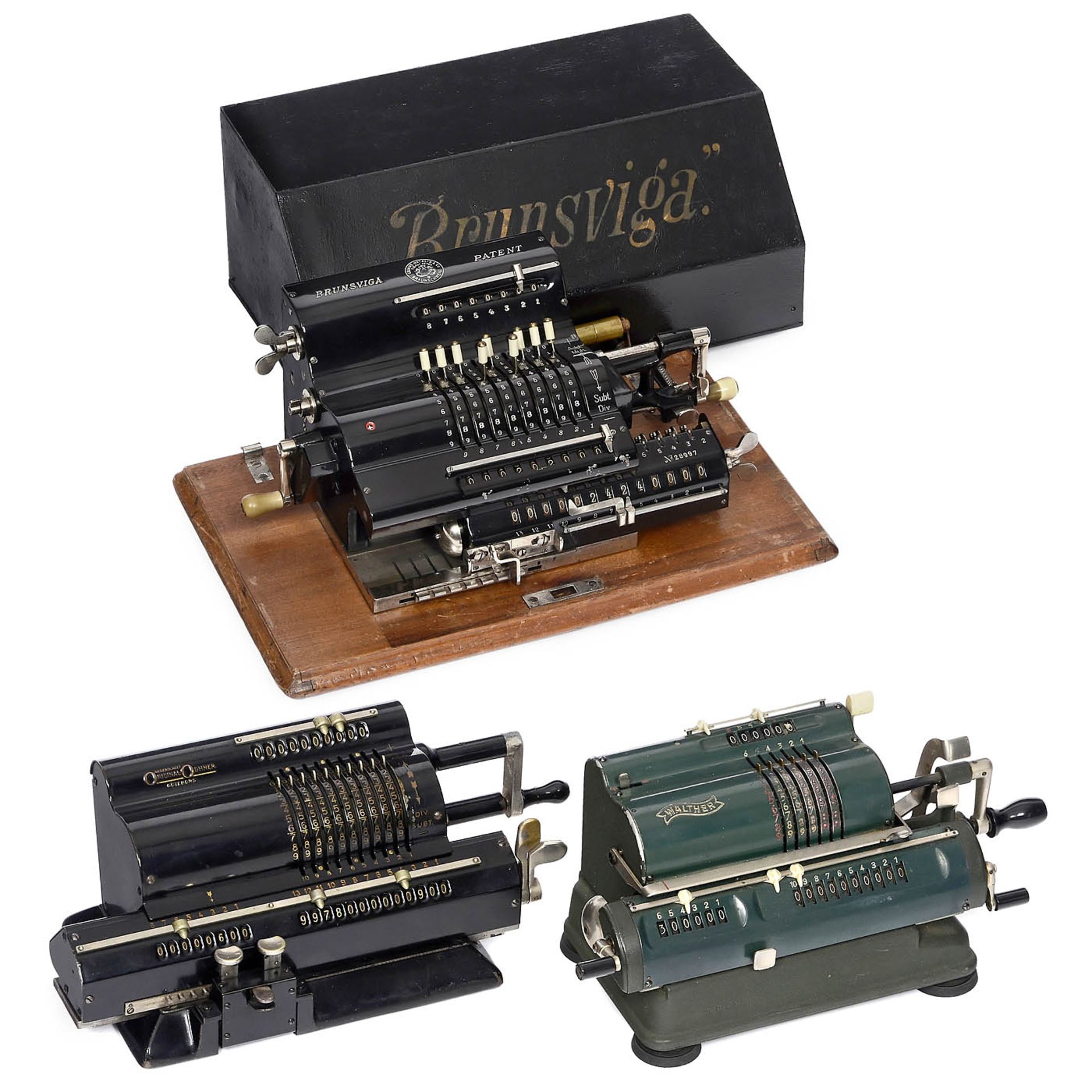 3 Spoked-Wheel Calculating Machines