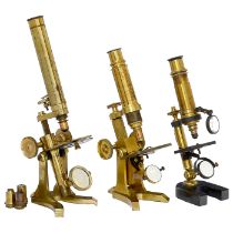 3 Brass Microscopes