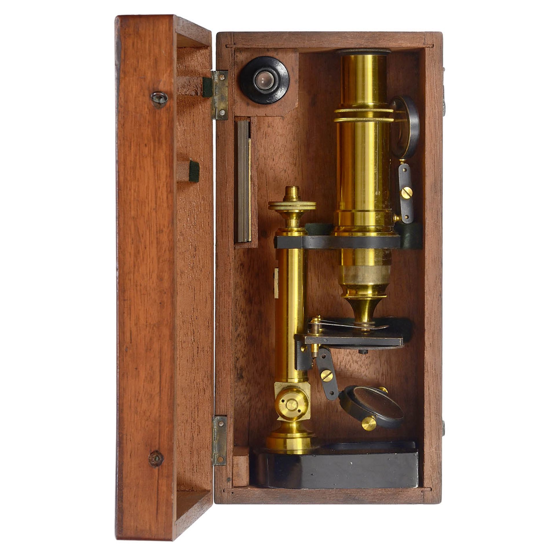 3 Brass Microscopes, c. 1870-80 - Image 3 of 4