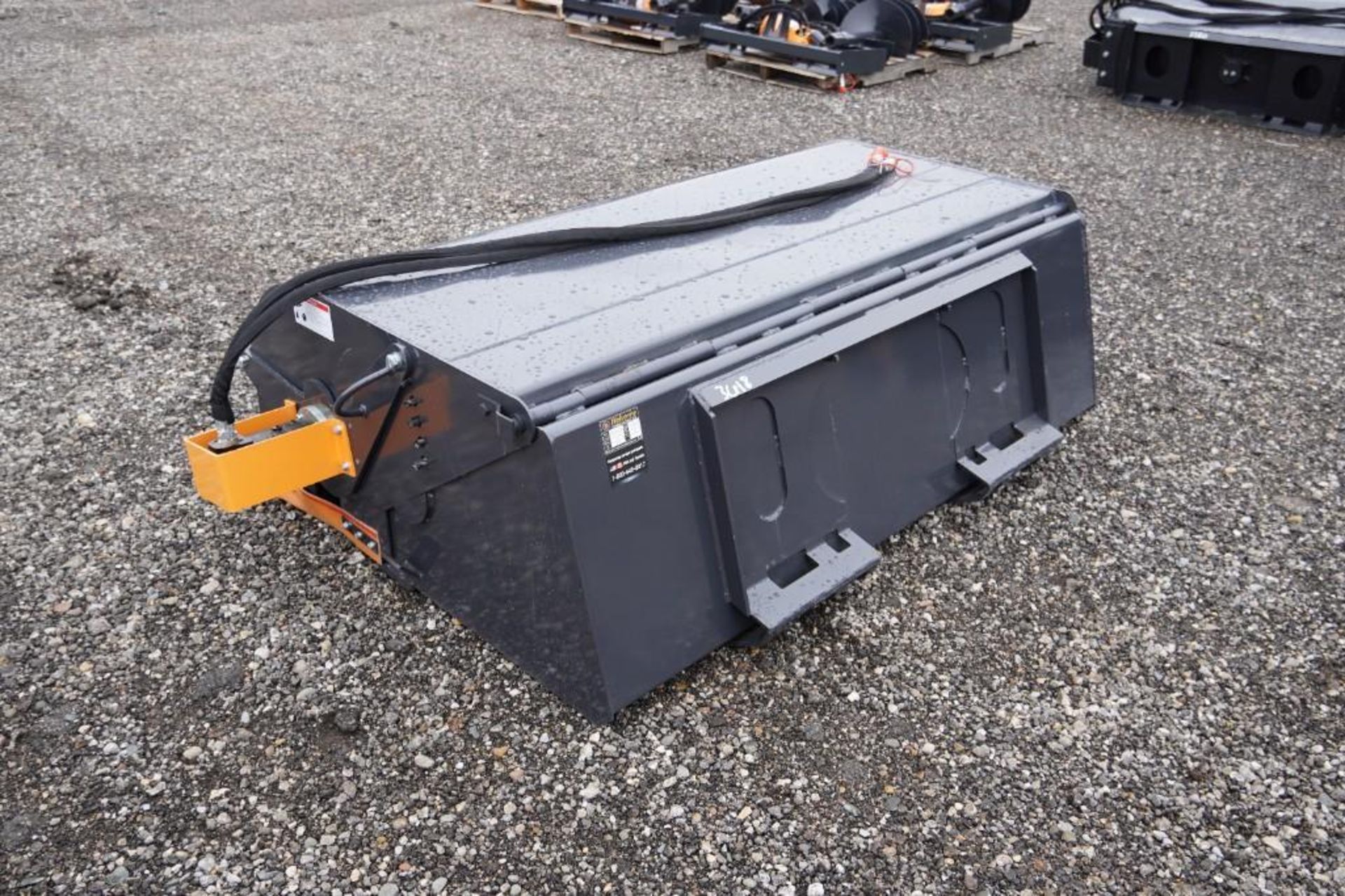 New! 2023 Wolverine Skid Steer Boxbroom Sweeper Attachment - Image 4 of 5
