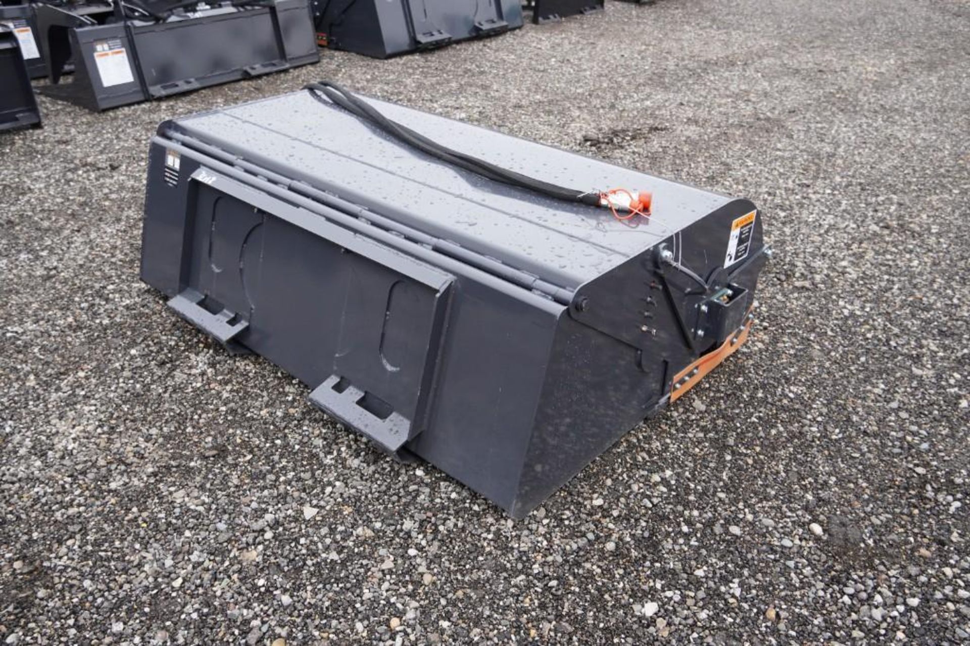 New! 2023 Wolverine Skid Steer Boxbroom Sweeper Attachment - Image 3 of 5