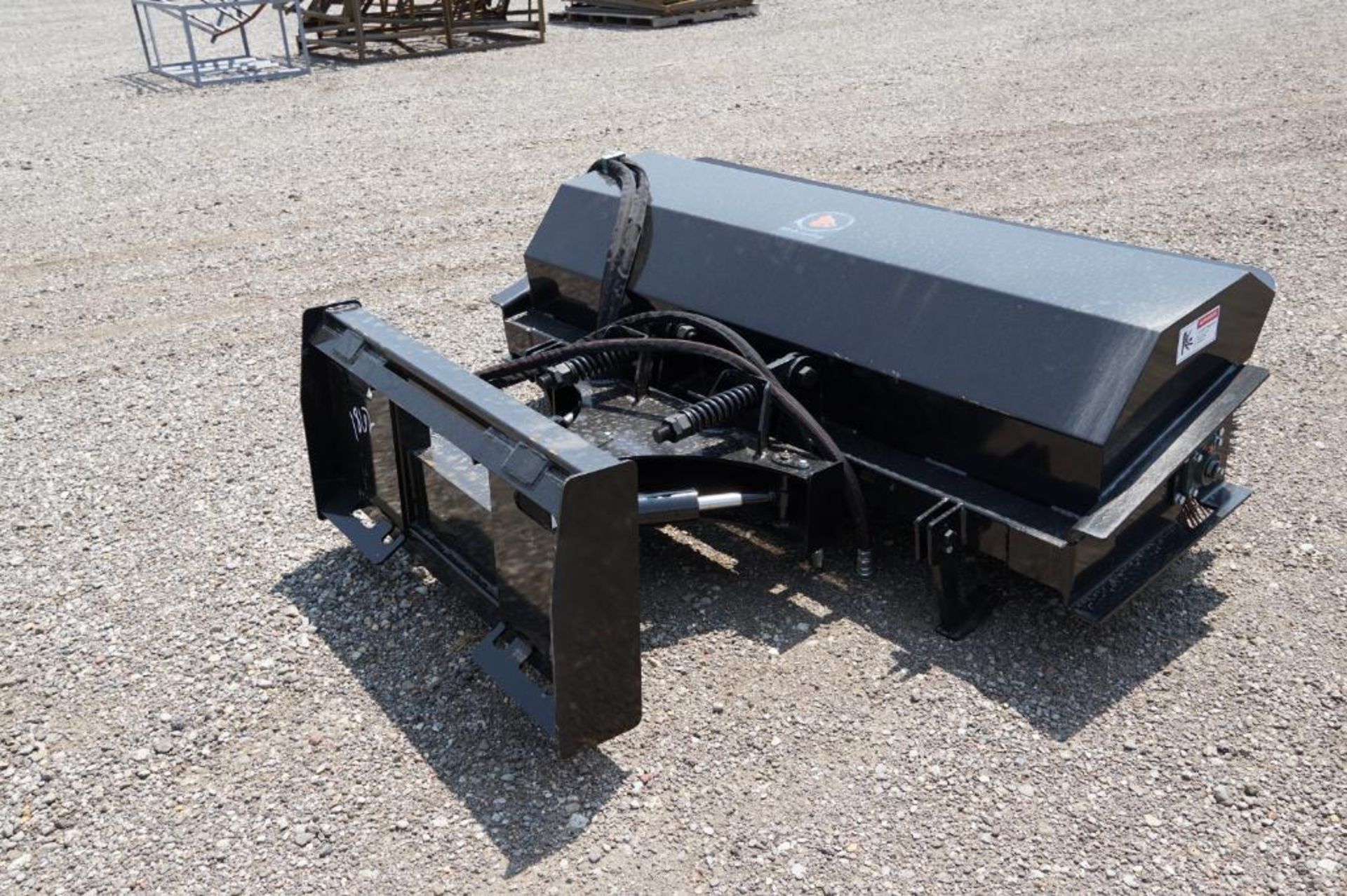 New! 2023 Wolverine Skid Steer Angle Broom Industrial Series Attachment - Image 3 of 5