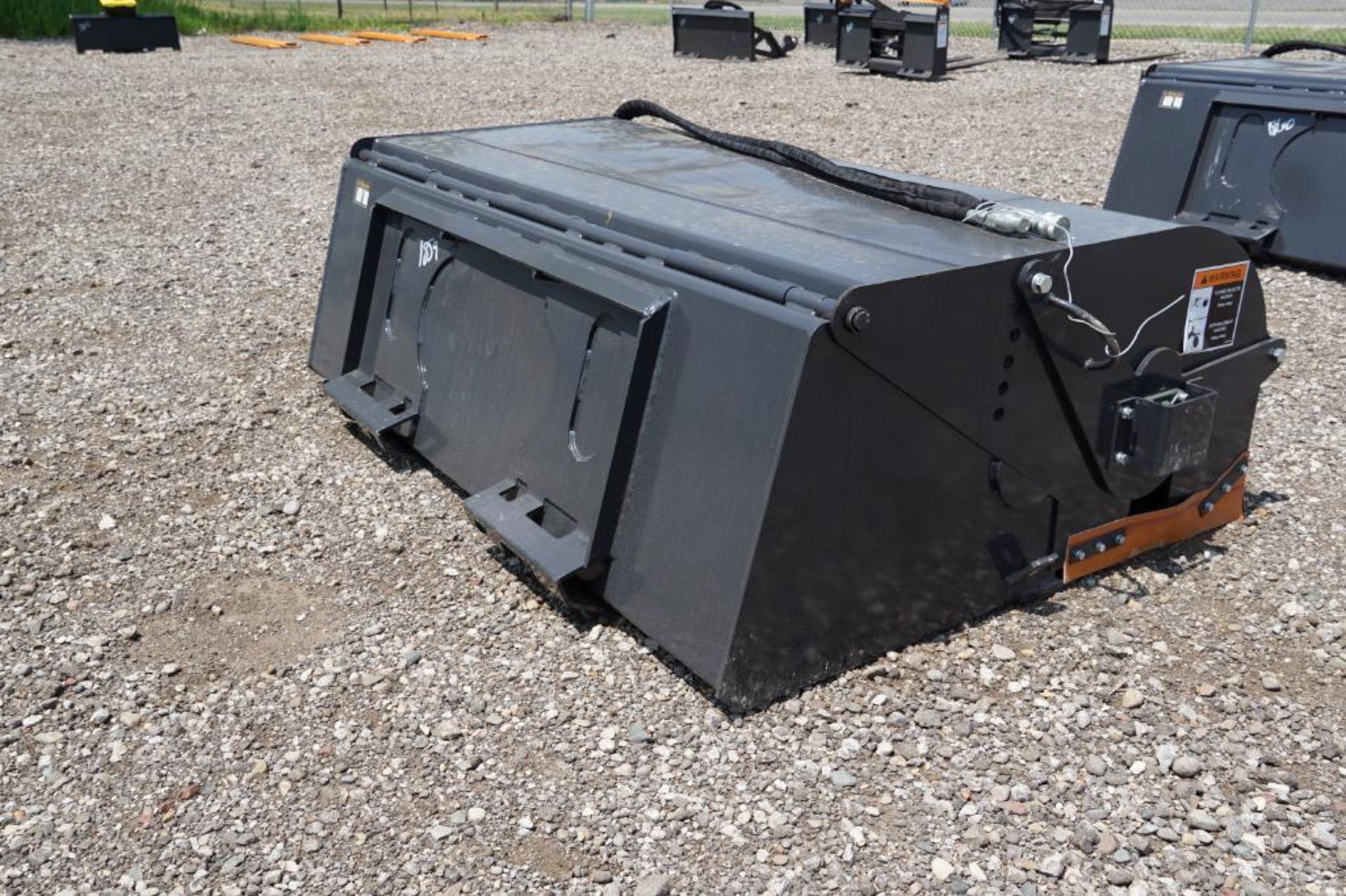 New! 2023 Wolverine Skid Steer Boxbroom Sweeper Attachment - Image 4 of 5