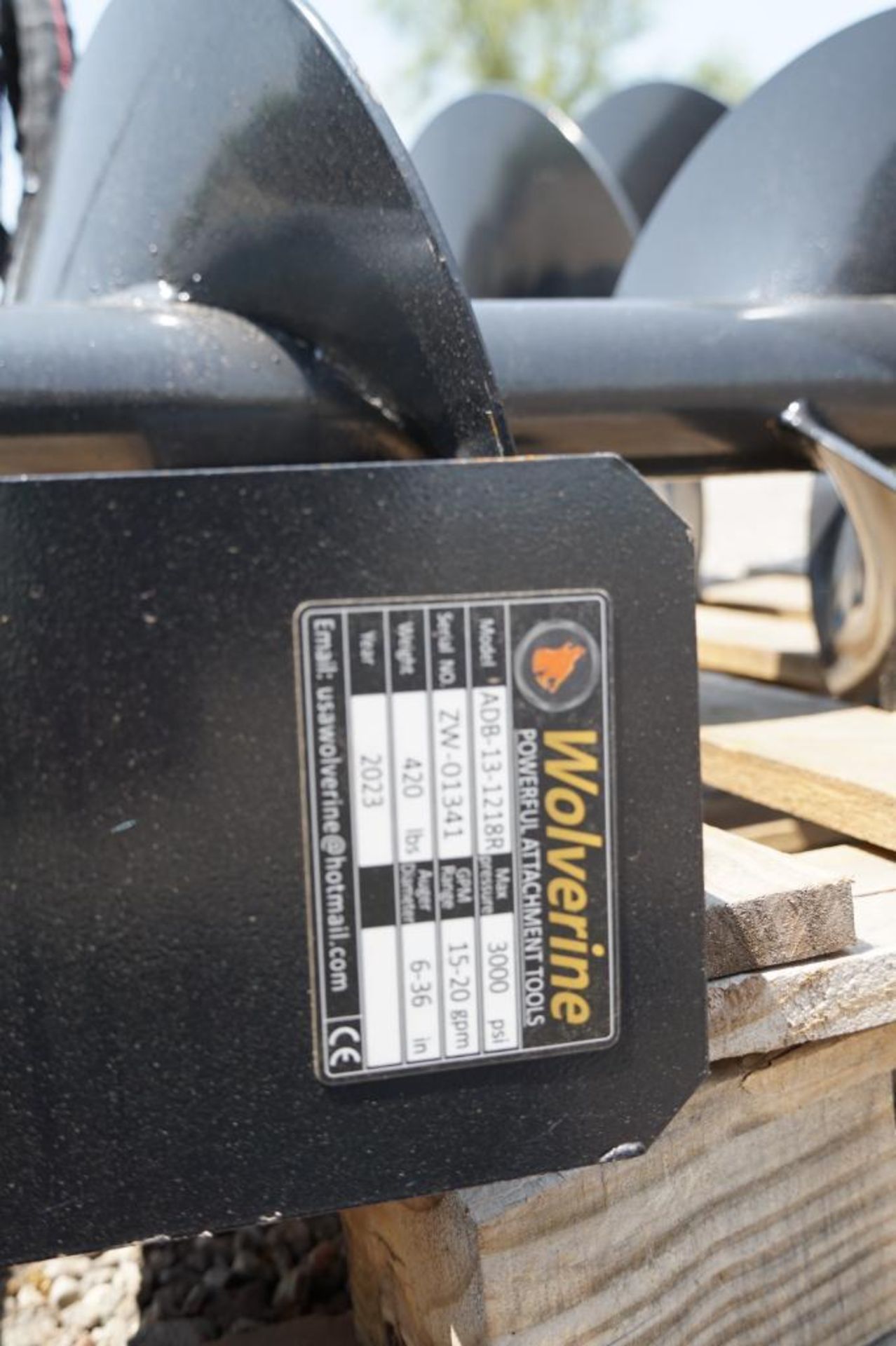 New! 2023 Wolverine Skid Steer Auger Drive and Bit Attachment - Image 5 of 5