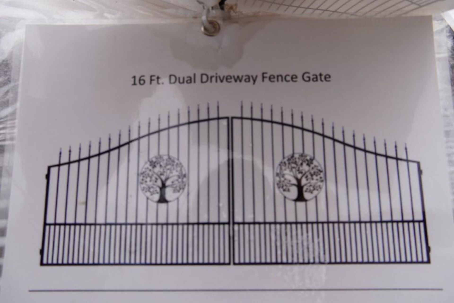 New 16' Bi-Parting Wrought Iron Driveway Gate - Image 2 of 3