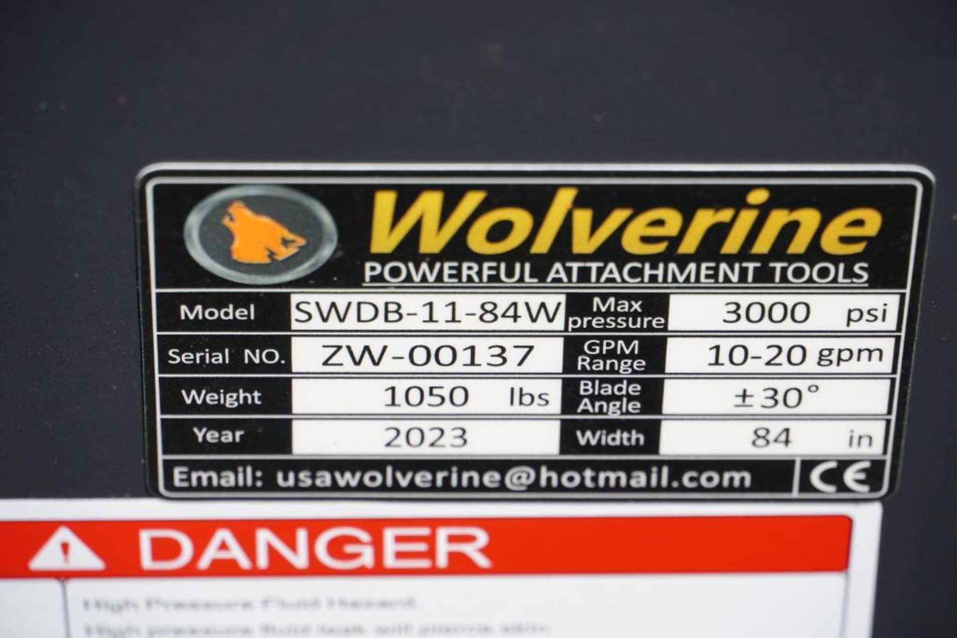 New Skid Steer Wolverine 6 Way Dozer Blade Attachment - Image 5 of 5