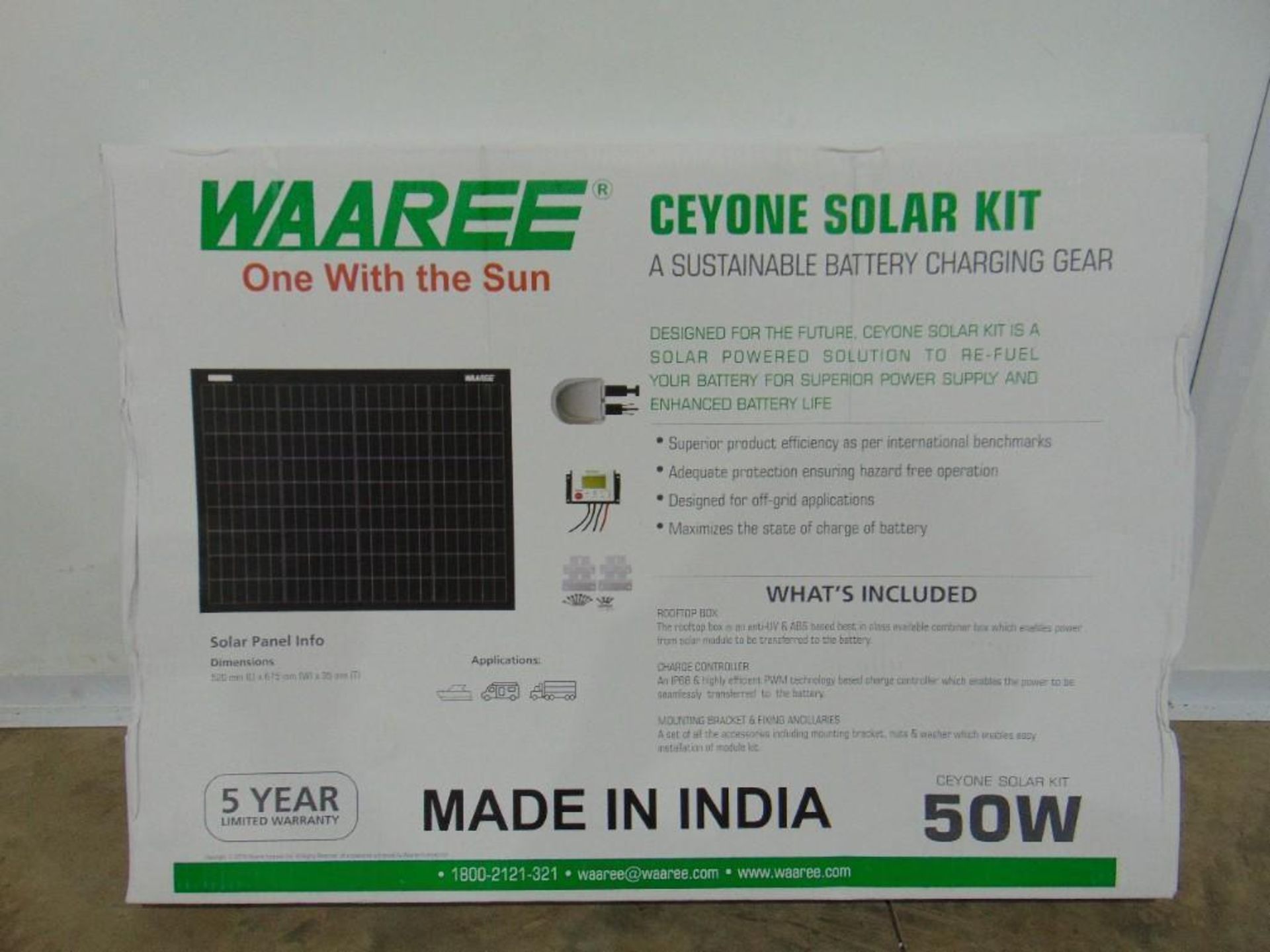 New 50 Watt Waaree Solar Panels