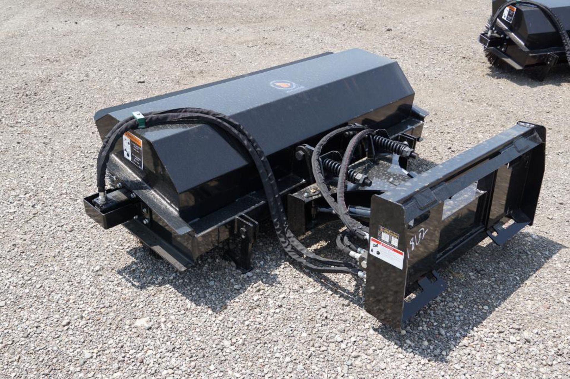 New! 2023 Wolverine Skid Steer Angle Broom Industrial Series Attachment - Image 4 of 5