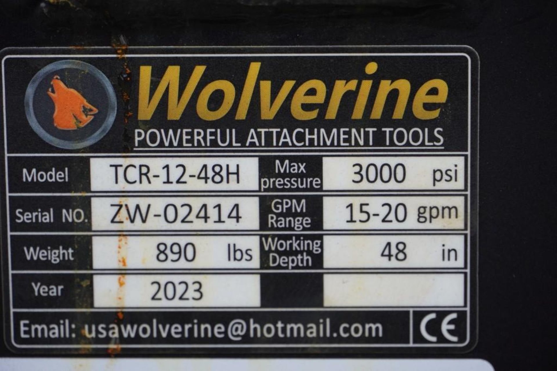 New! 2023 Wolverine Skid Steer Trencher Attachment - Image 5 of 5