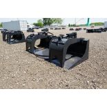 New! 2023 Wolverine Skid Steer Grapple Bucket Attachment