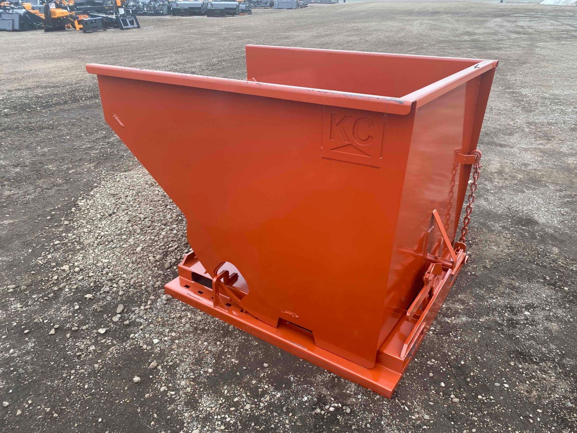 New 2 Cubic Yard Self Dumping Hopper with Fork Pockets*