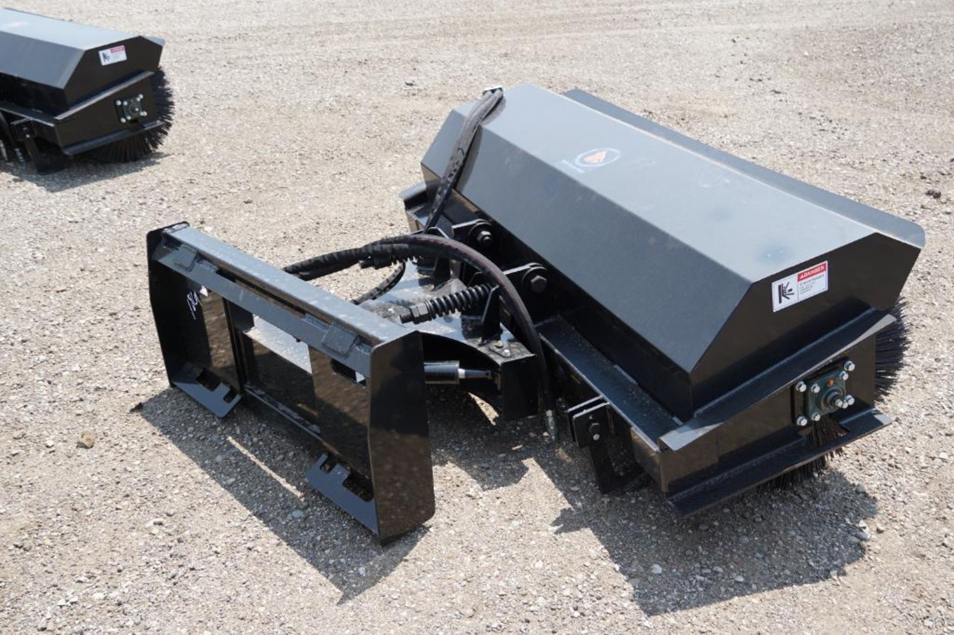 New! 2023 Wolverine Skid Steer Angle Broom Industrial Series Attachment - Image 3 of 5