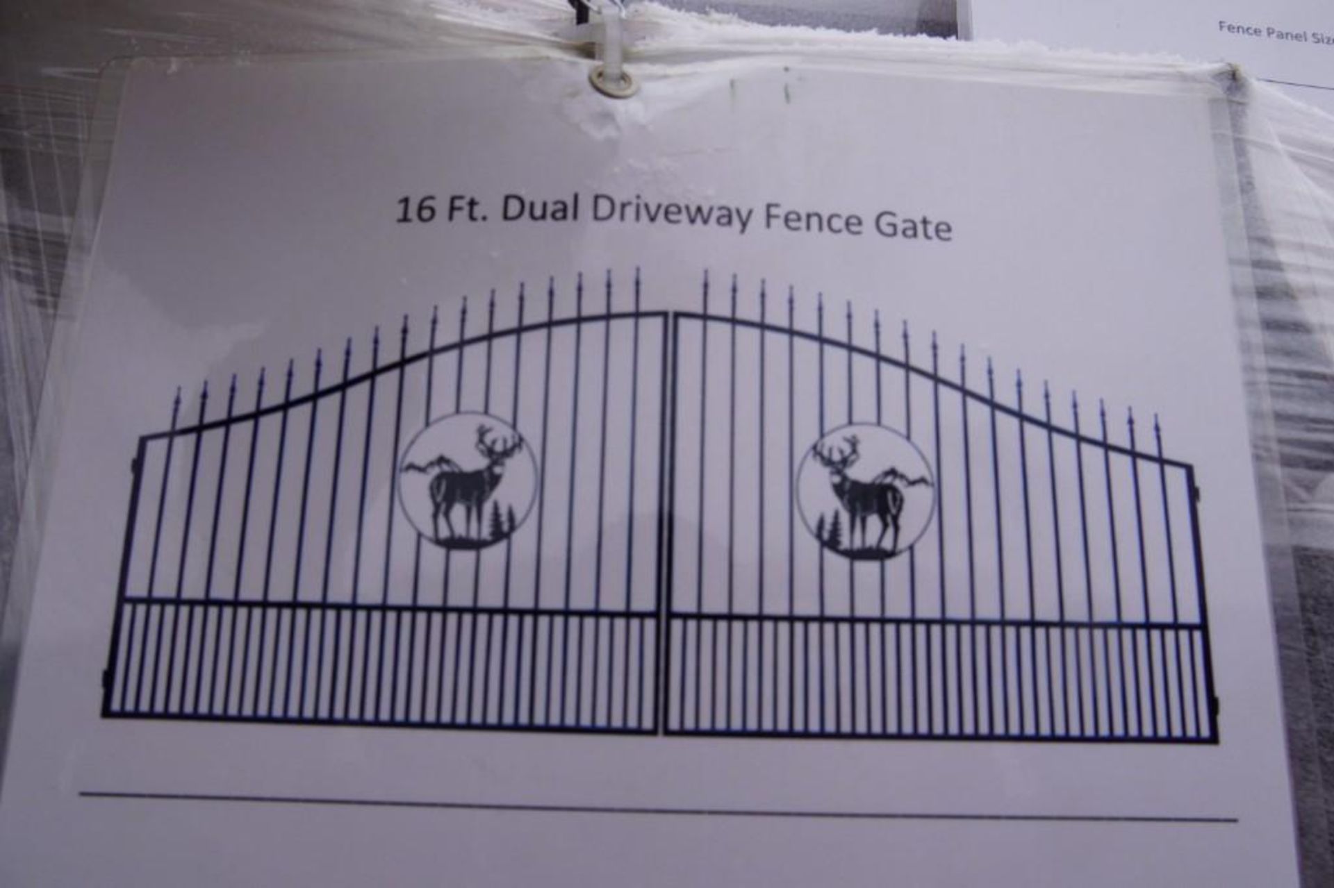 New 16' Bi-Parting Wrought Iron Driveway Gate - Image 2 of 6
