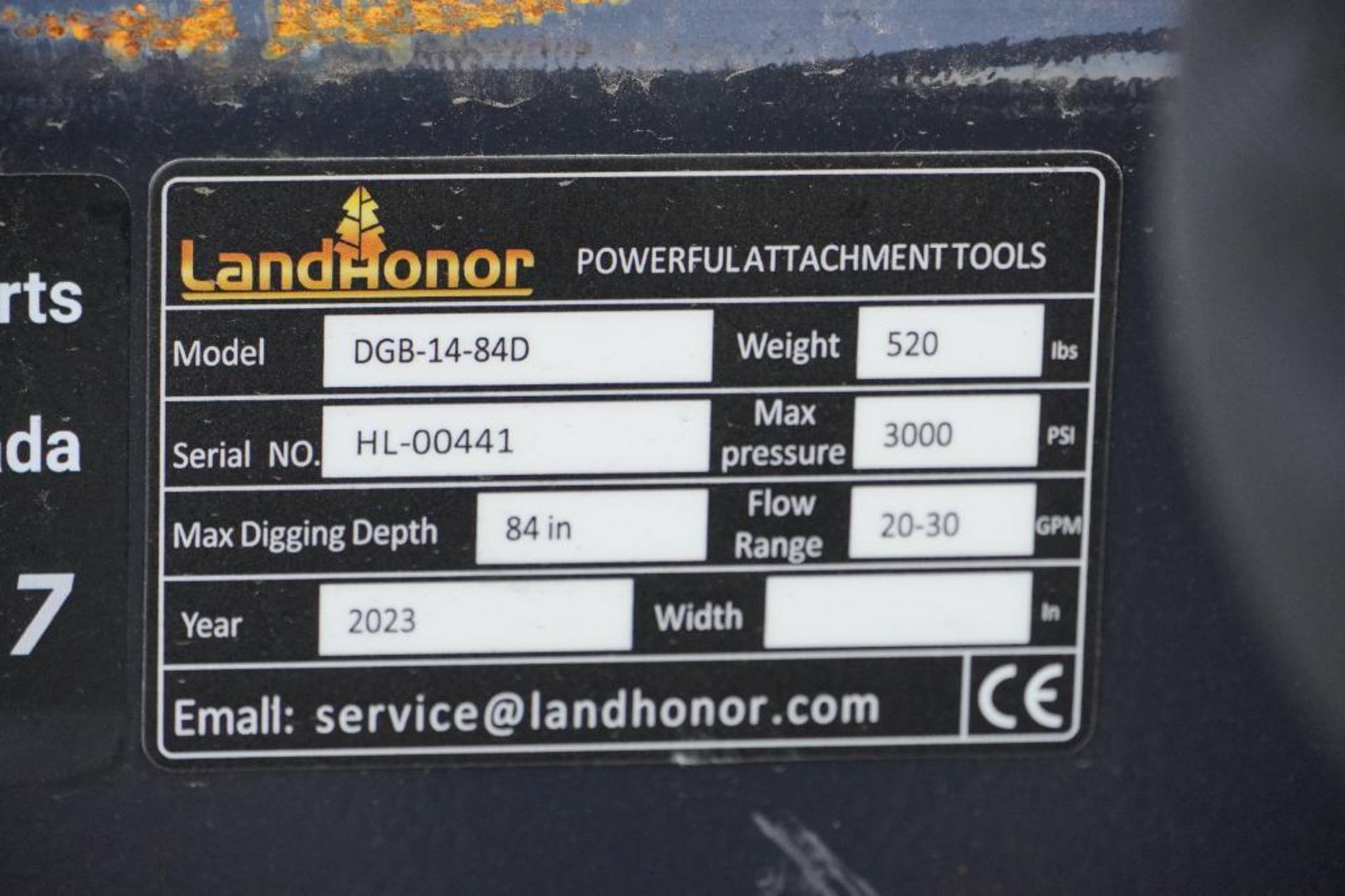 New Landhonor Skid Steer Digger Backhoe - Image 5 of 5