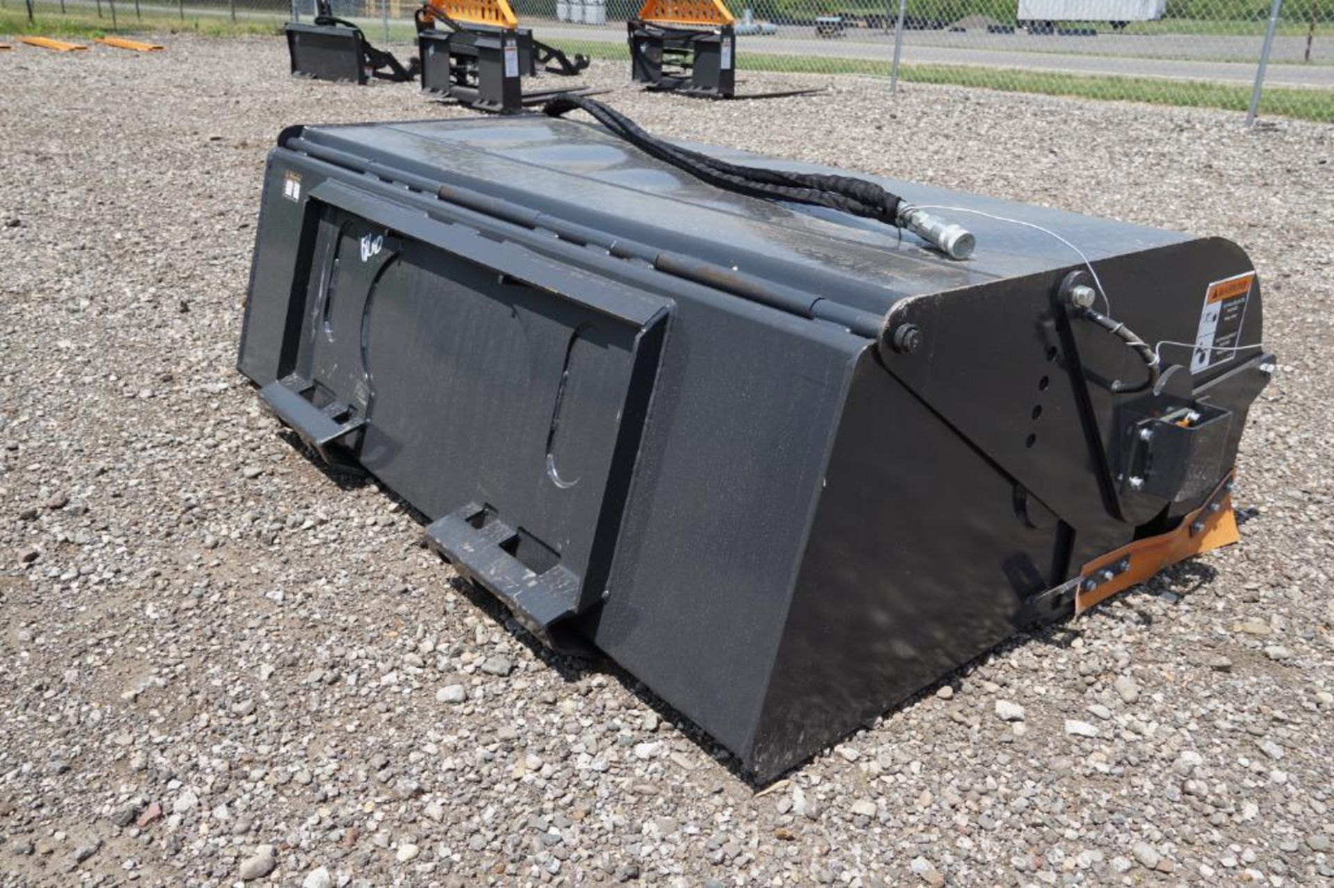 New! 2023 Wolverine Skid Steer Boxbroom Sweeper Attachment - Image 4 of 5