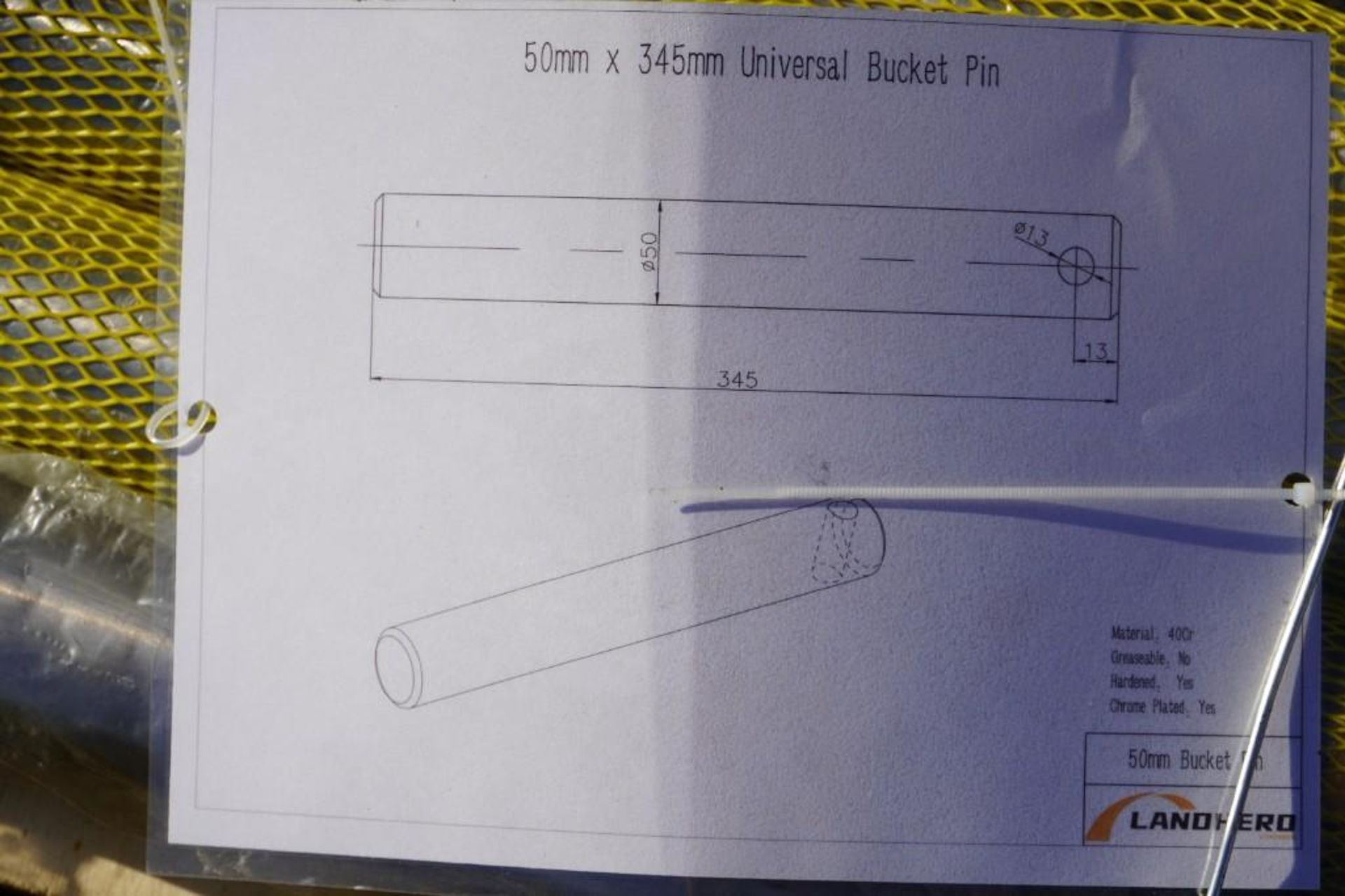 New 2023 Landhero Universal Bucket Pin - Image 2 of 2