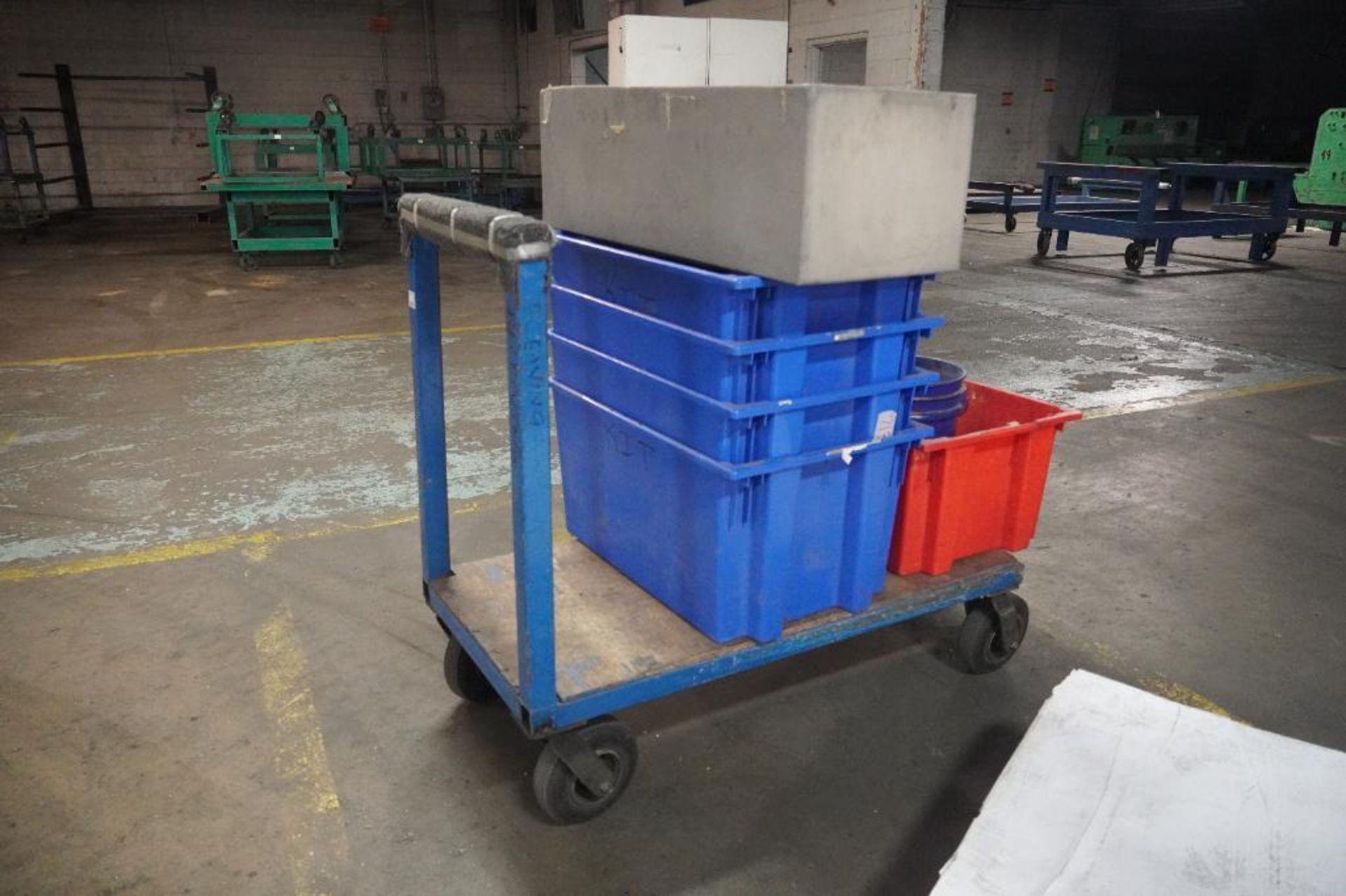 Rolling Cart with Storage Totes - Image 5 of 5