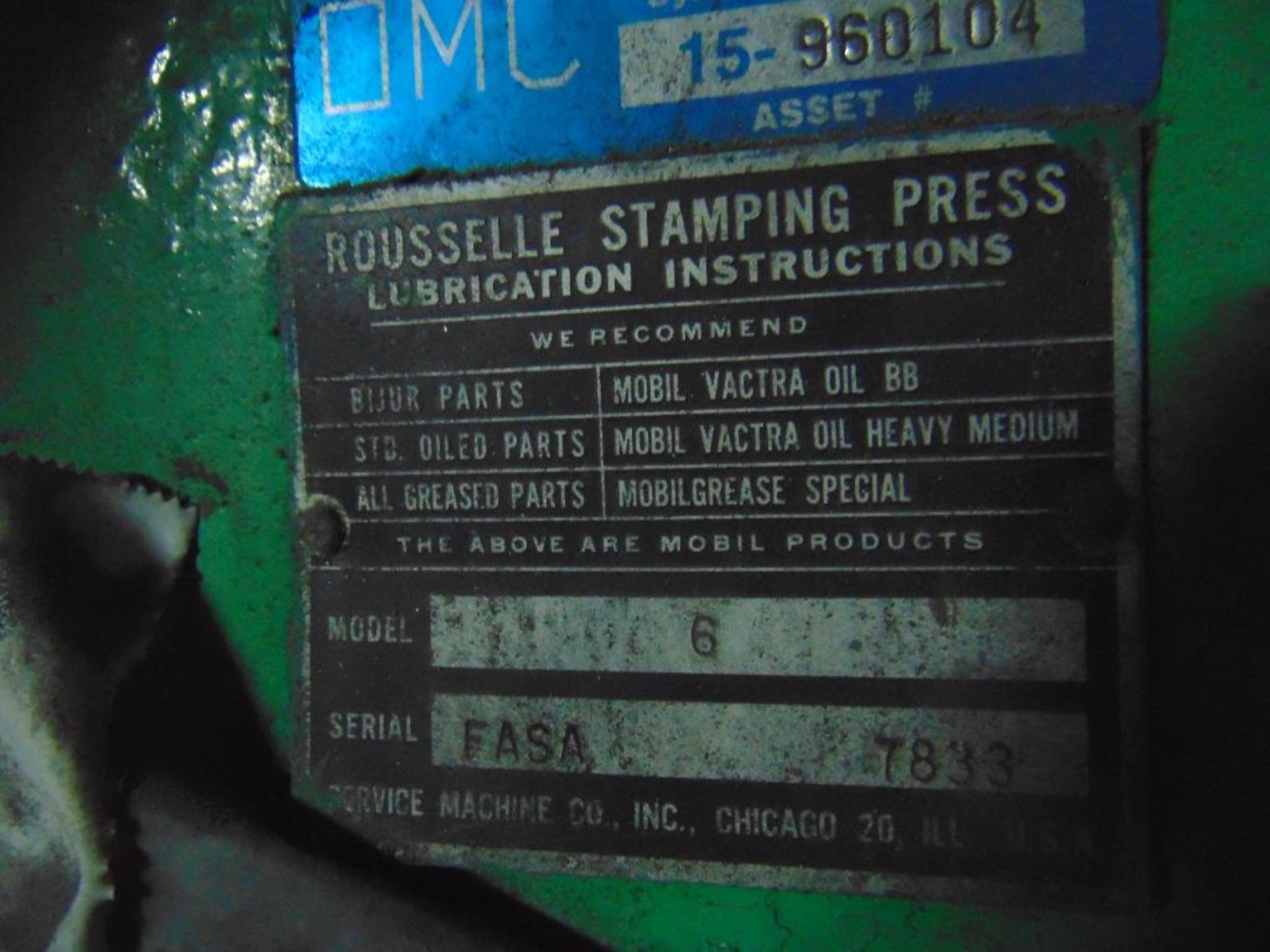 Rouselle Model 6 Punch Press - Image 9 of 9