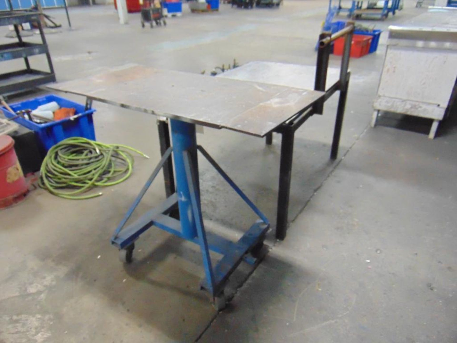 Steel Cart and Table - Image 2 of 4