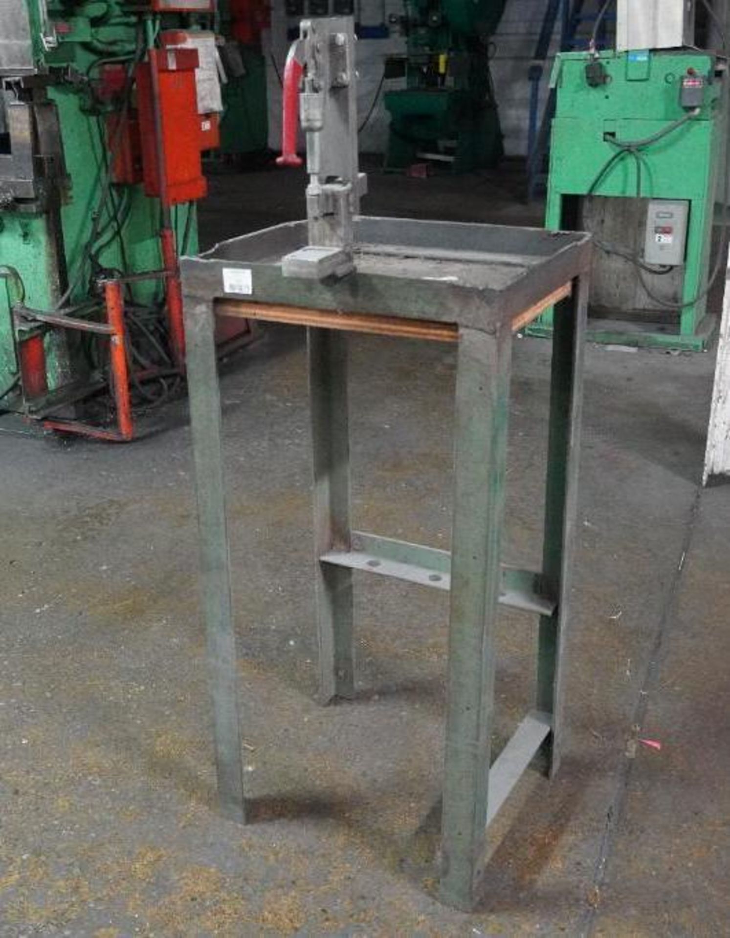 Riveter on Steel Stand