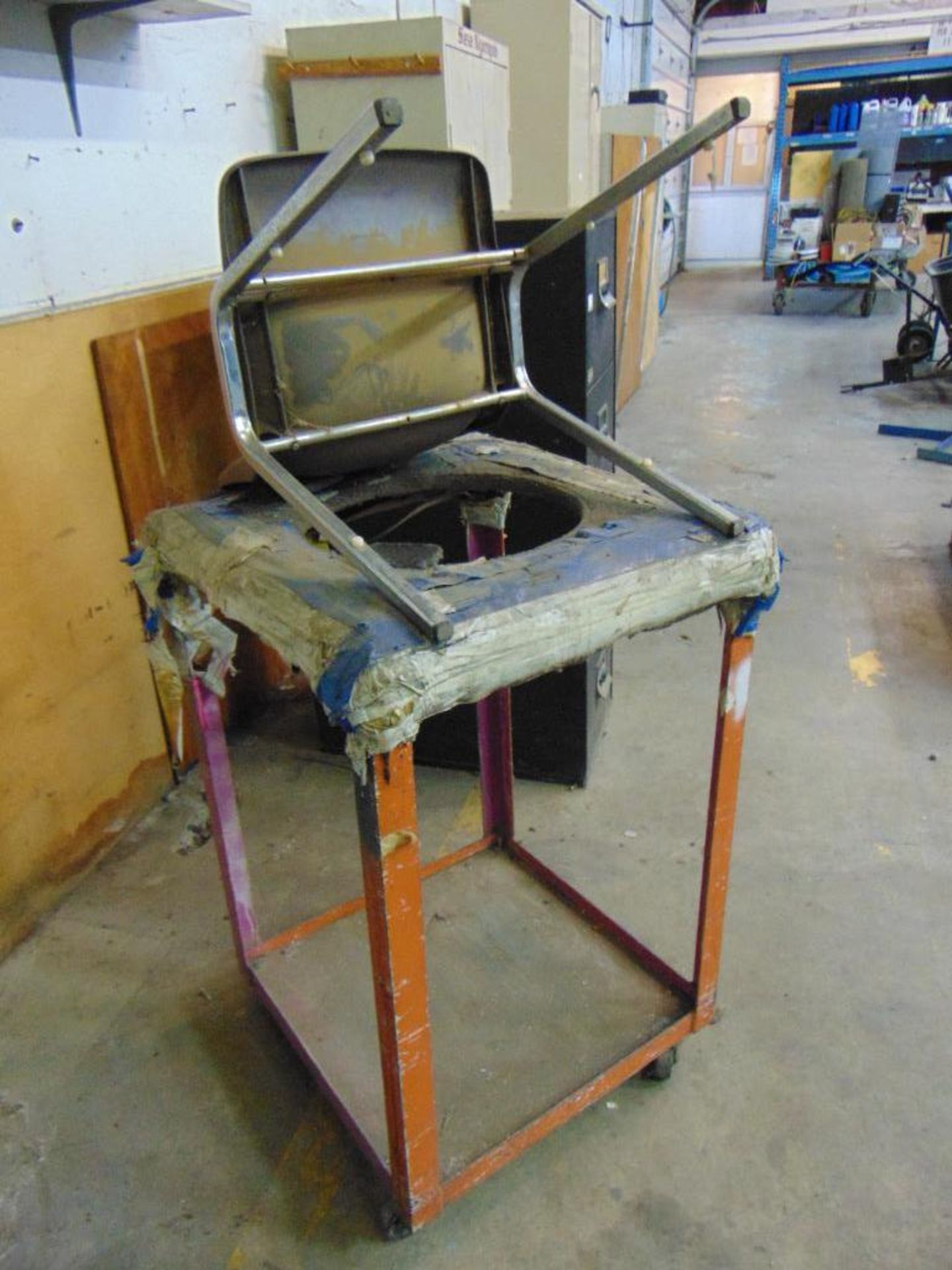 Rolling Steel Cart and Chair* - Image 2 of 2