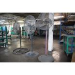 3 Assorted Pedestal Fans