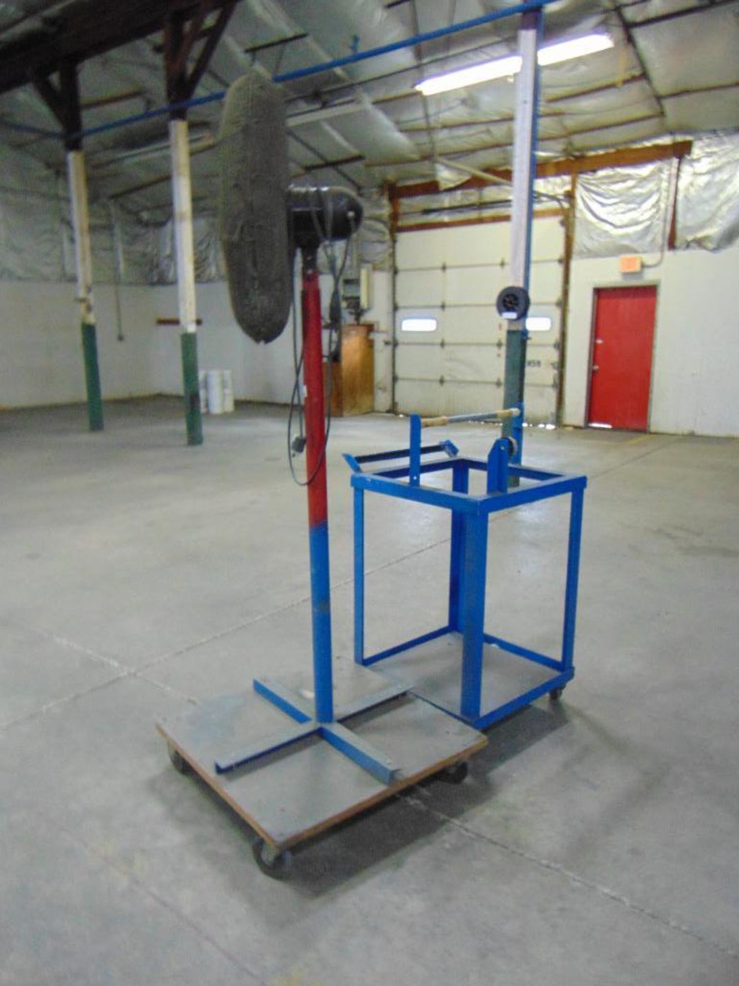 Pedestal Fan and Rolling Steel Cart* - Image 2 of 4