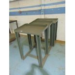 3 Steel Writing Tables*