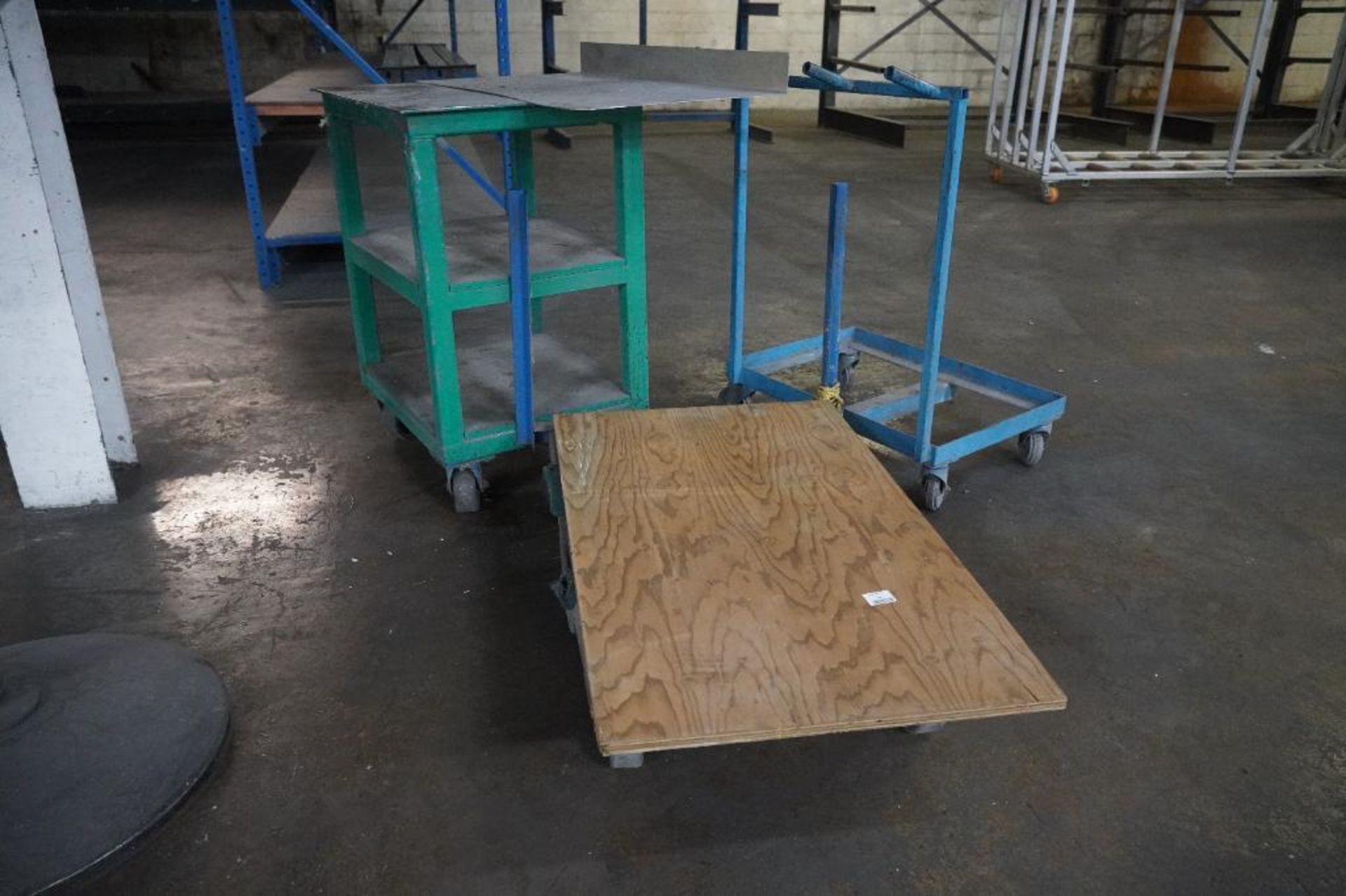 3 Rolling Parts Carts