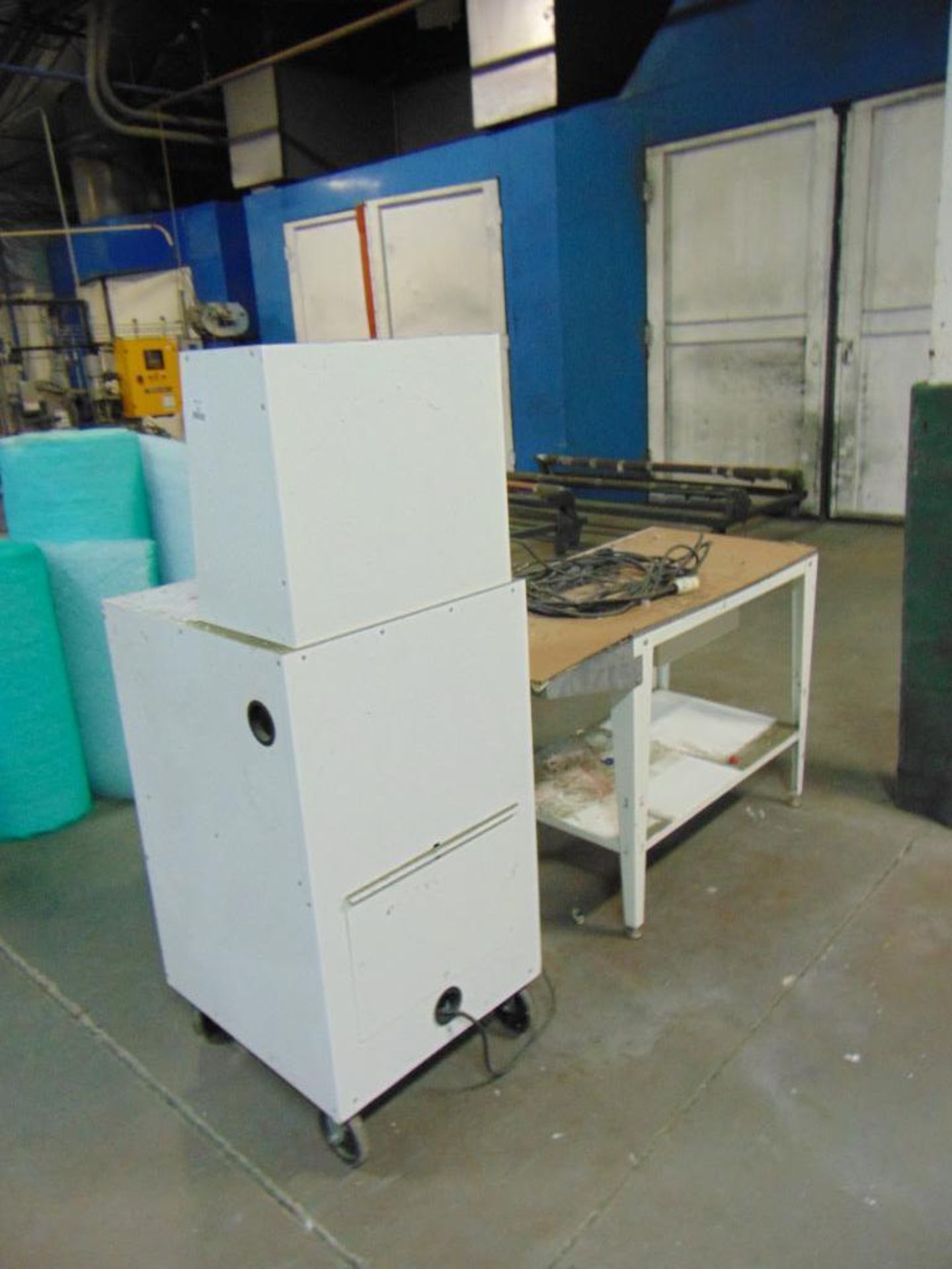 Metal Rolling Cabinet and Metal Table* - Image 2 of 4