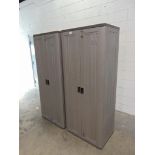 2 Plastic Cabinets and Contents