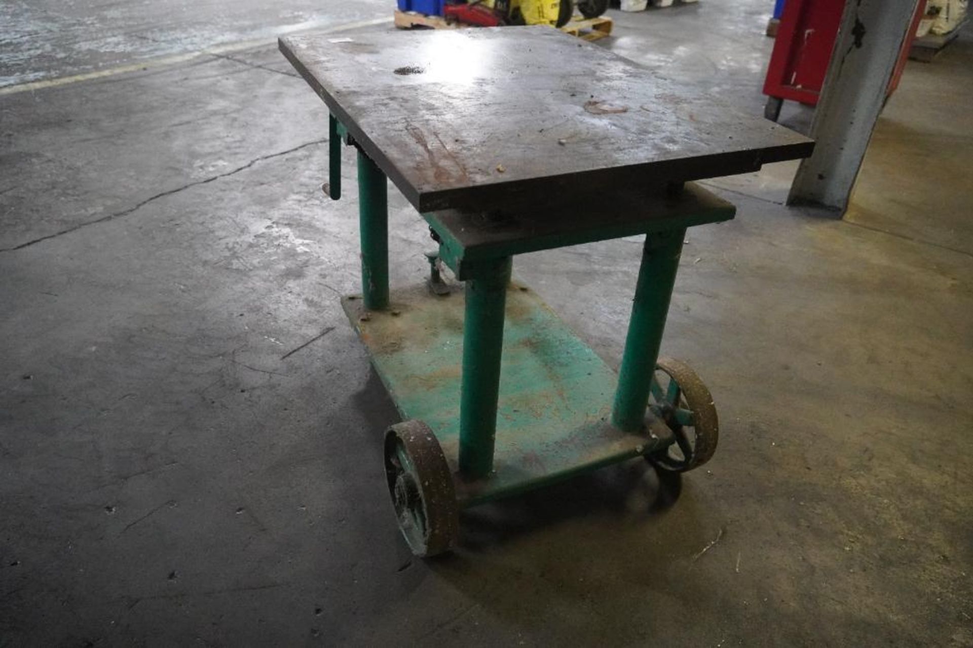 Adjustable Rolling Steel Welding Cart - Image 2 of 4