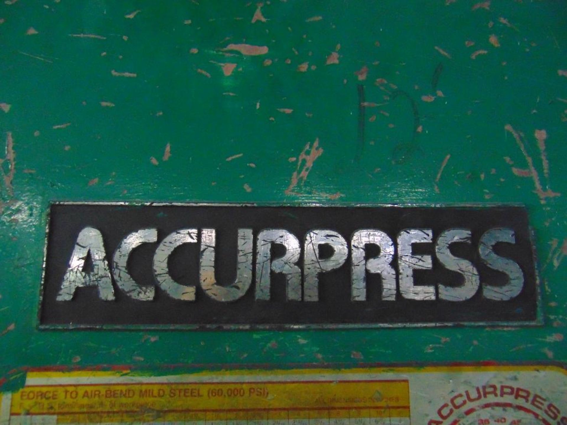 Accu Press Model 76012 60 Ton Hydraulic Press - Image 8 of 12