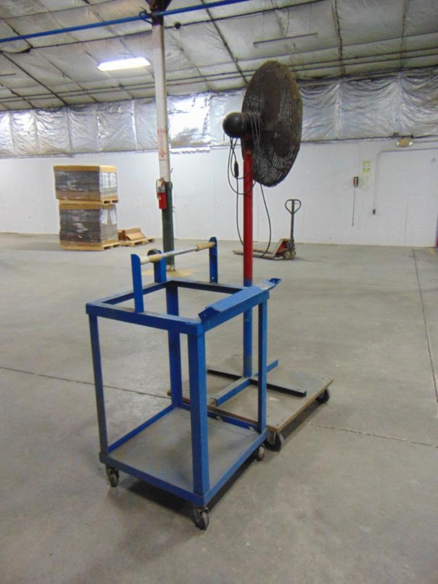 Pedestal Fan and Rolling Steel Cart* - Image 4 of 4