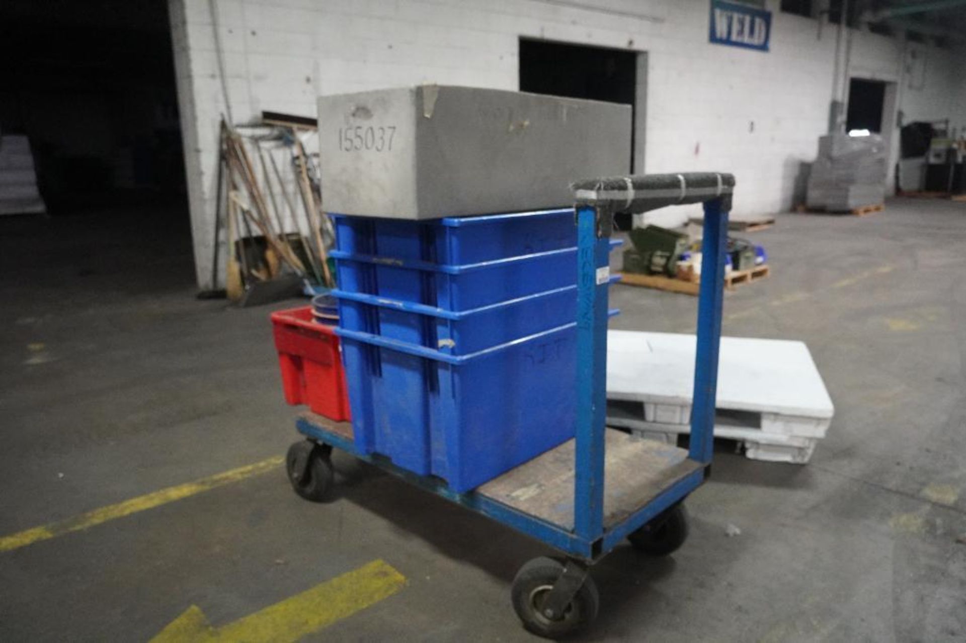 Rolling Cart with Storage Totes