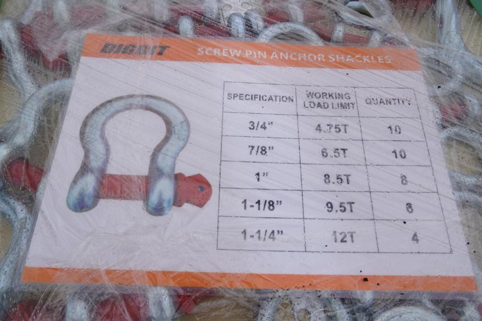 New 2024 Diggit Screw Pin Anchor Shackles - Image 2 of 2