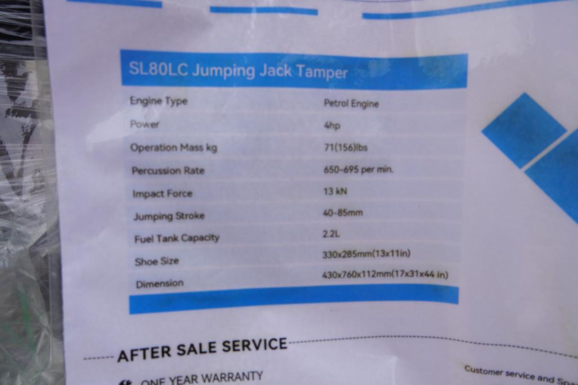 New 2024 SDLOOL Jumping Jack Tamper - Image 2 of 5