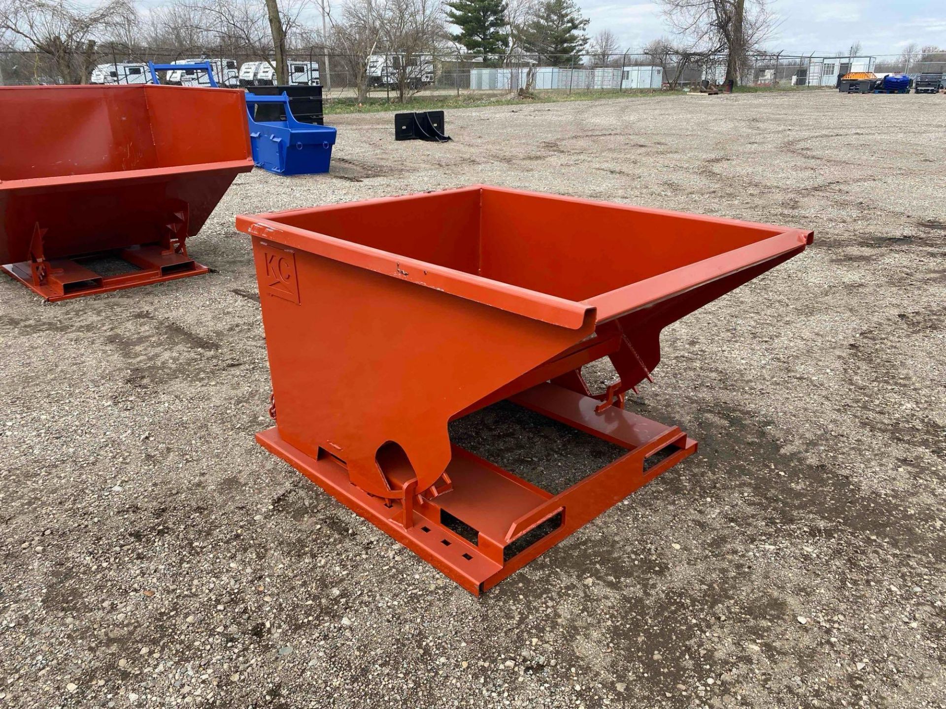 New 1.5 Cubic Yard Self Dumping Hopper with Fork Pockets - Image 3 of 7