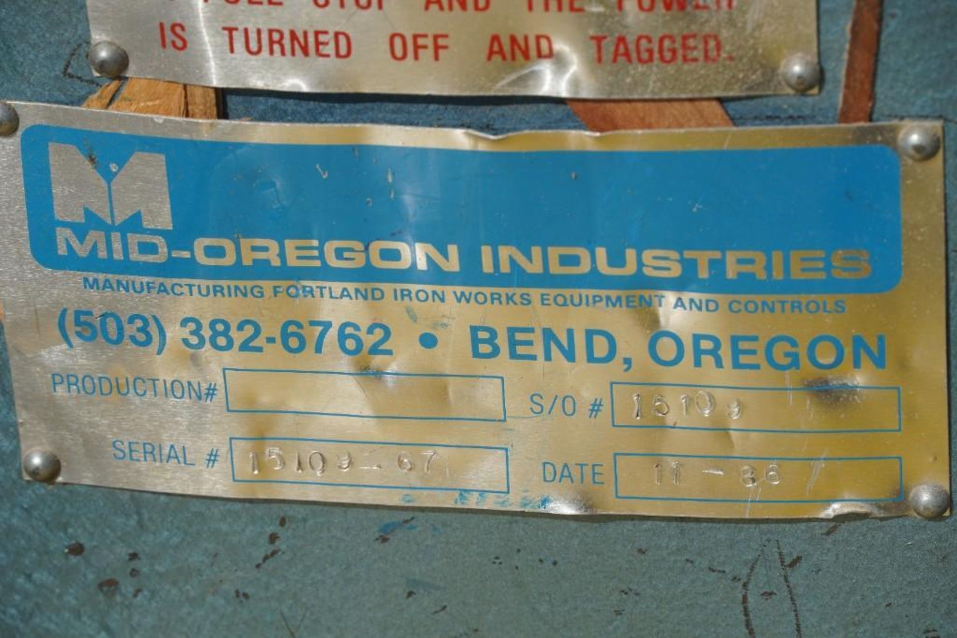 1986 Mid-Oregan Industries Wood Destroyer* - Image 2 of 29
