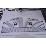 New 16' Bi-Parting Wrought Iron Driveway Gate