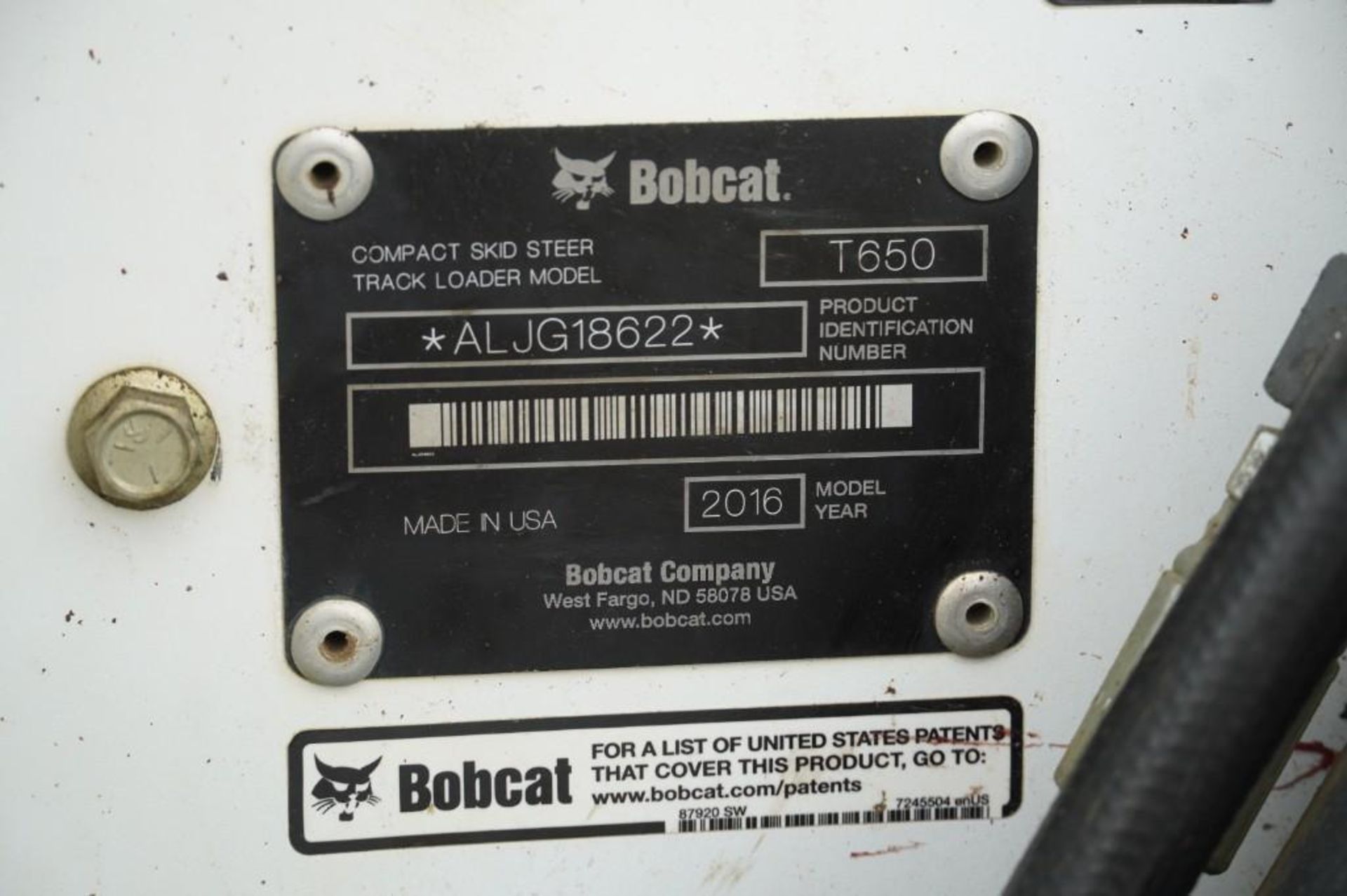 2016 Bobcat T650 Skid Steer* - Image 41 of 57