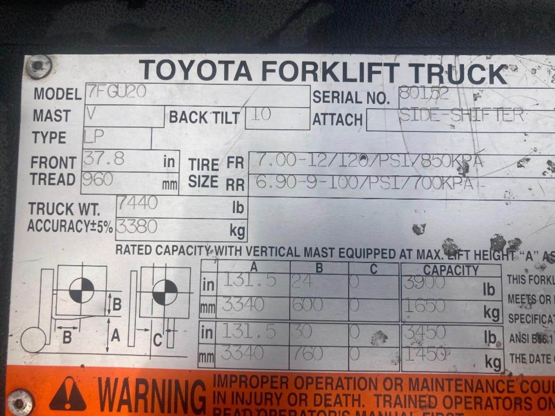 Toyota 7FG420 Forklift - Image 17 of 37